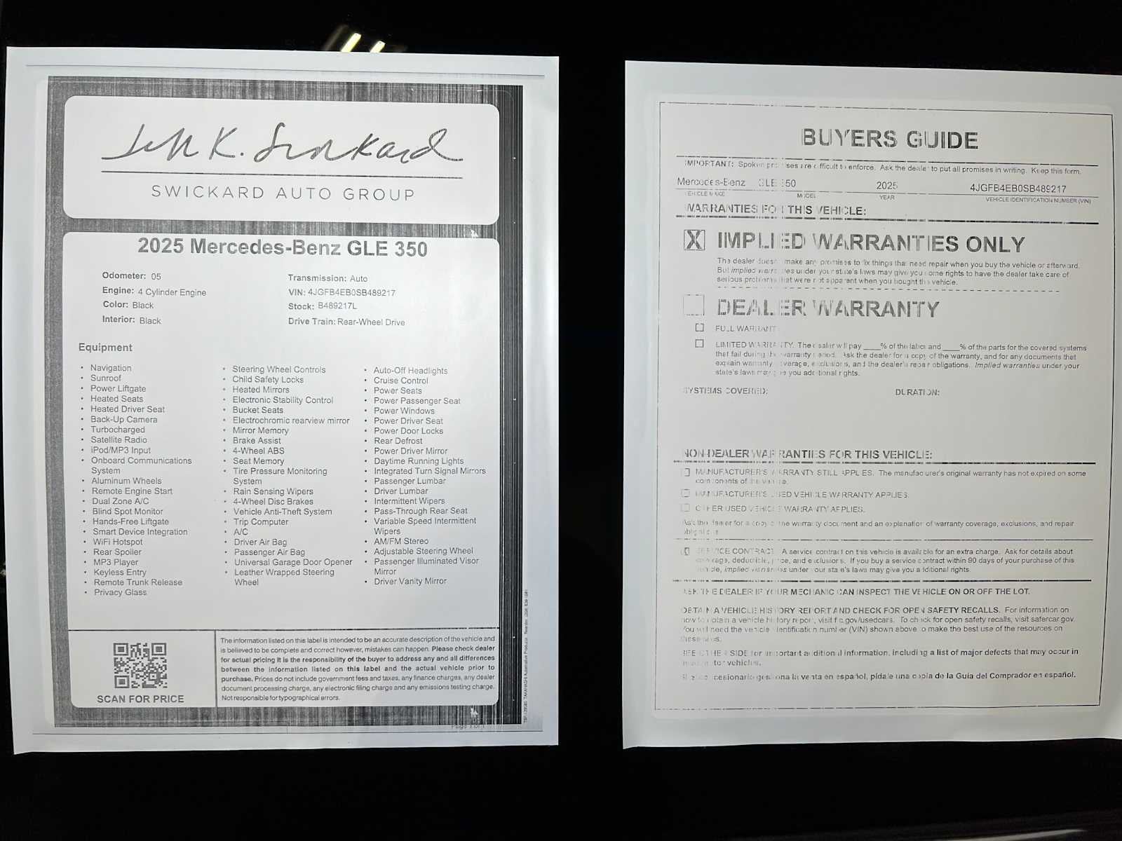 2025 Mercedes-Benz GLE GLE 350