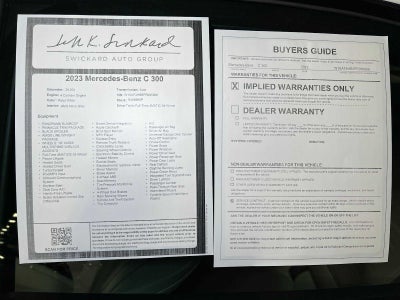 2023 Mercedes-Benz C-Class C 300