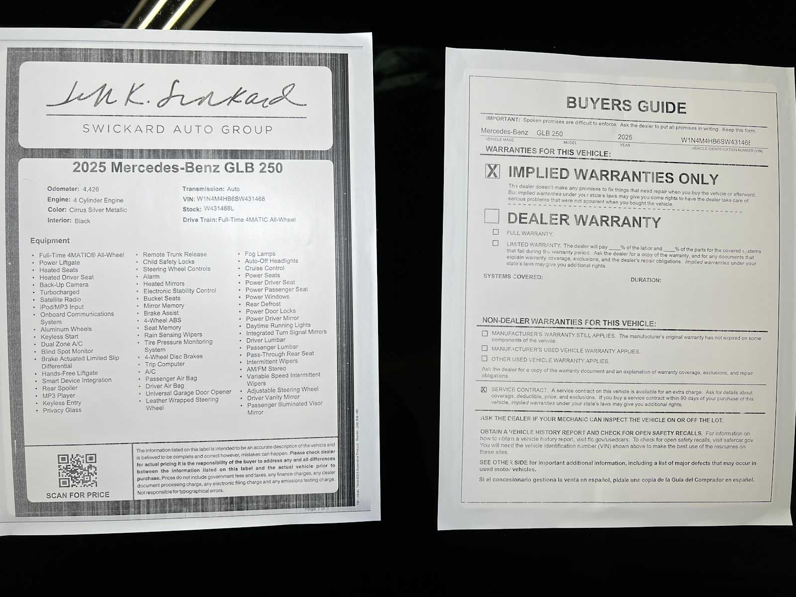 2025 Mercedes-Benz GLB GLB 250