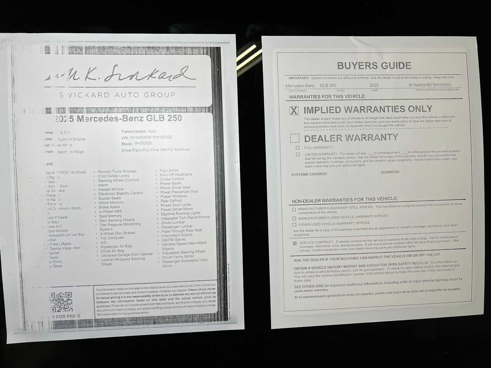 2025 Mercedes-Benz GLB GLB 250