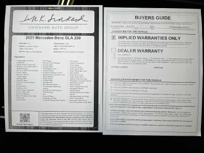 2025 Mercedes-Benz GLA GLA 250