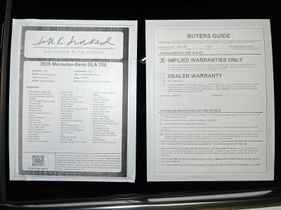 2025 Mercedes-Benz GLA GLA 250