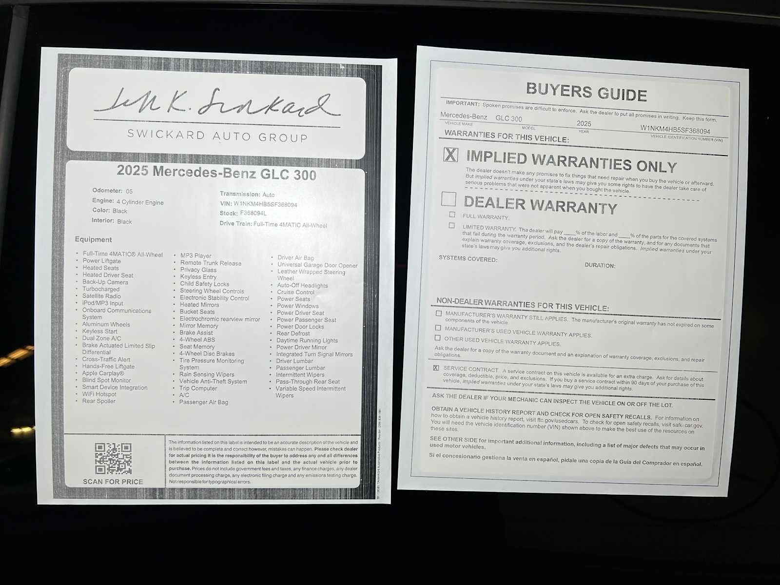 2025 Mercedes-Benz GLC GLC 300