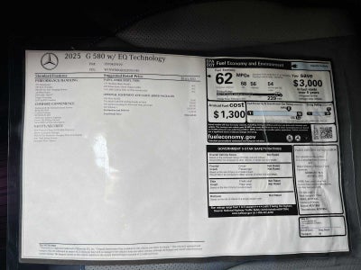 2025 Mercedes-Benz G-Class G 580e