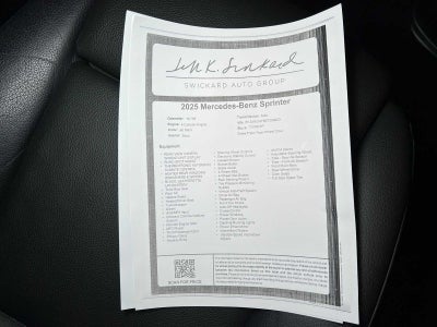 2025 Mercedes-Benz Sprinter 2500 High Roof I4 Diesel HO 170" RWD