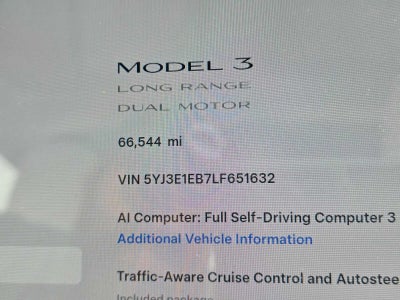 2020 Tesla Model 3 Long Range