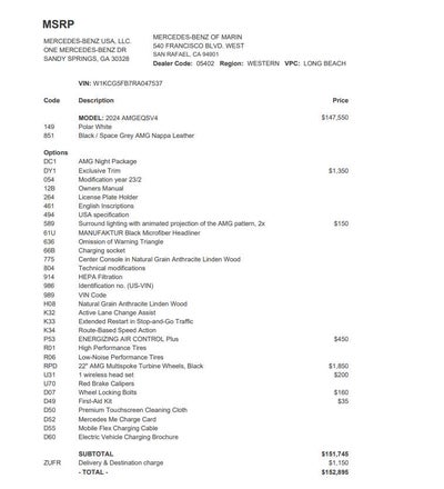 2024 Mercedes-Benz AMG® EQS 4MATIC®+ Sedan