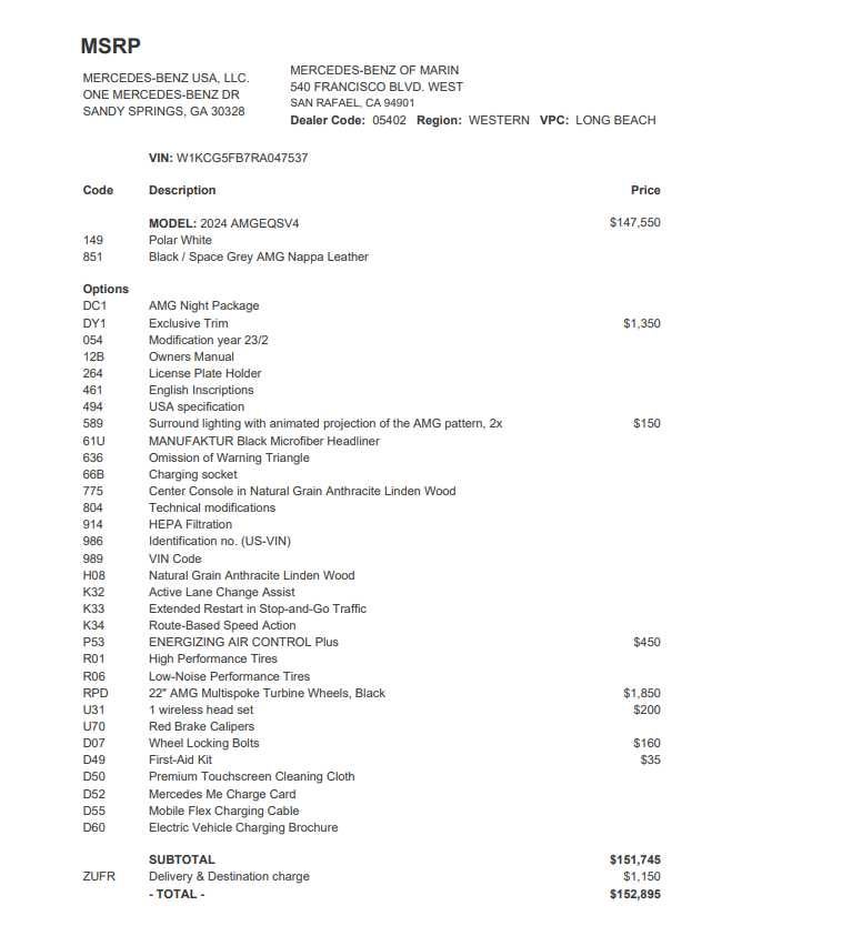 2024 Mercedes-Benz AMG® EQS 4MATIC®+ Sedan