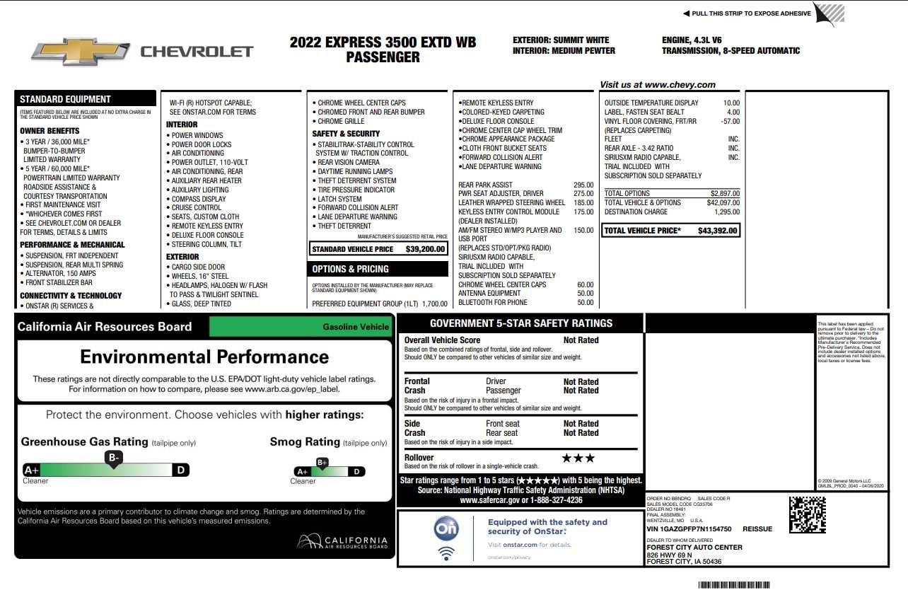 2022 Chevrolet Express Passenger LT
