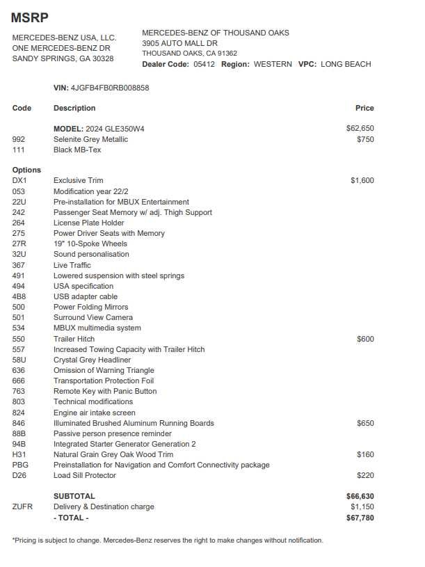 2024 Mercedes-Benz GLE 350 4MATIC® SUV