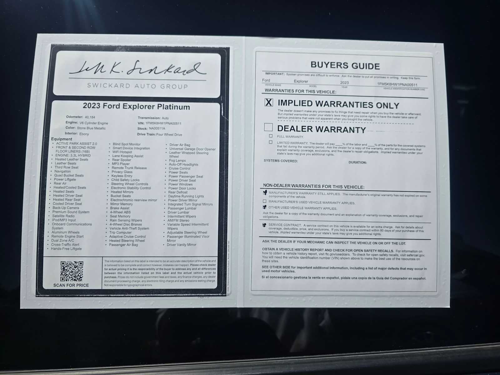2023 Ford Explorer Platinum