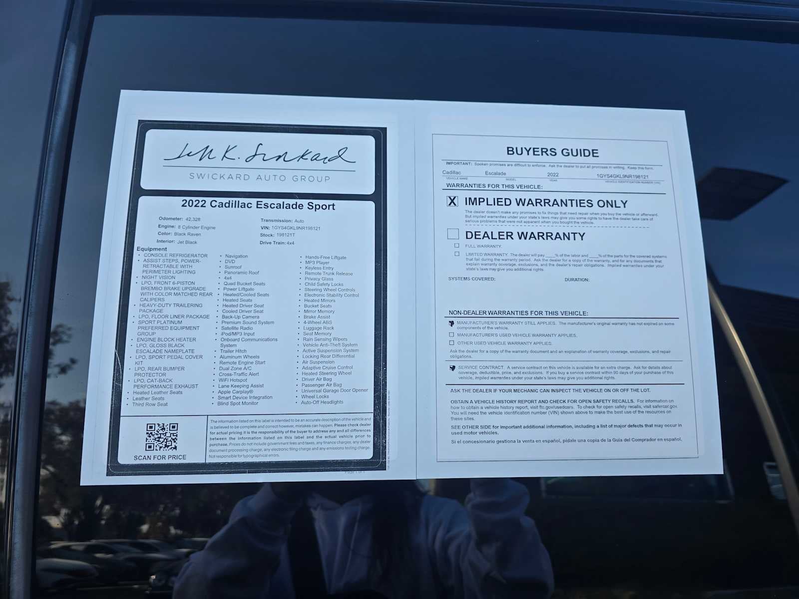 2022 Cadillac Escalade Sport Platinum