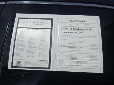 2017 Lexus RX 350 RX 350 AWD
