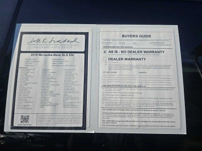 2018 Mercedes-Benz GLS GLS 550