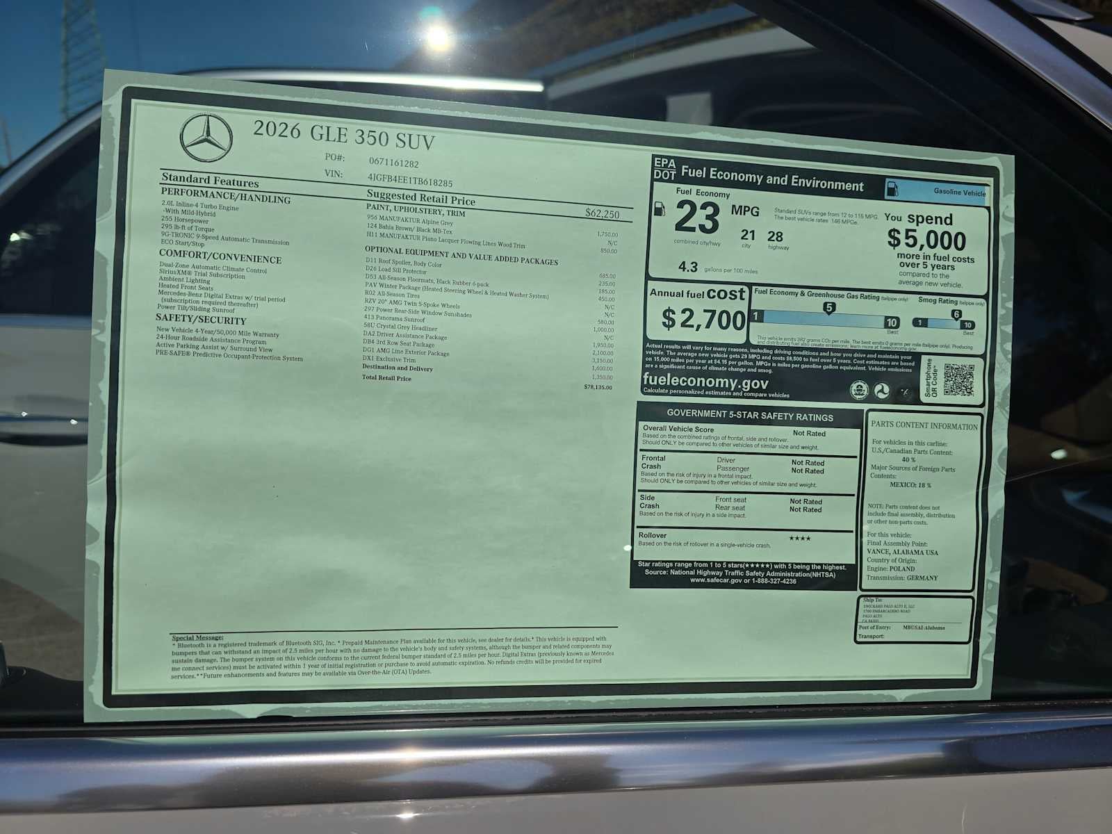 2026 Mercedes-Benz GLE 350 SUV