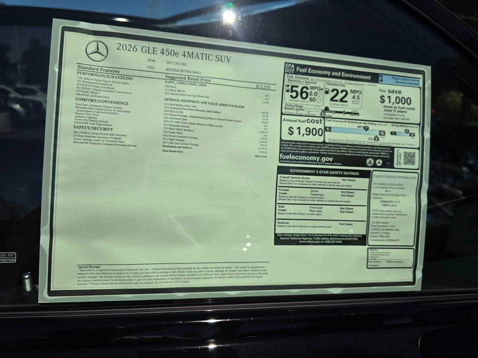 2026 Mercedes-Benz GLE 450e 4MATIC® SUV