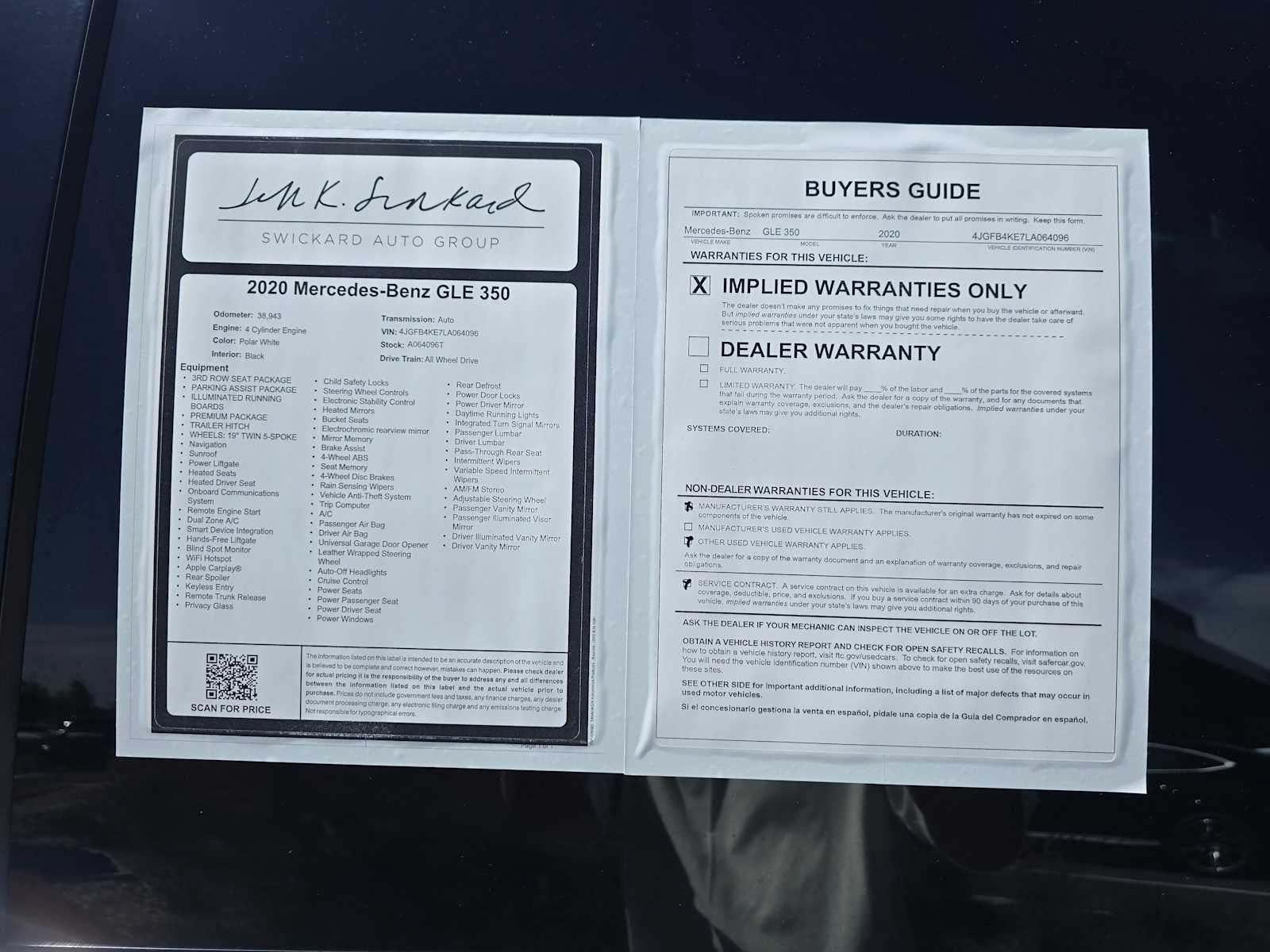 2020 Mercedes-Benz GLE 350 4MATIC® SUV