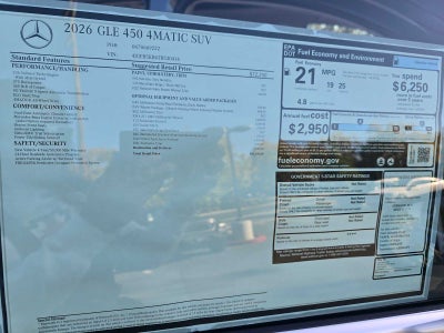 2026 Mercedes-Benz GLE 450 4MATIC® SUV