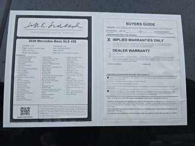2026 Mercedes-Benz GLE GLE 450