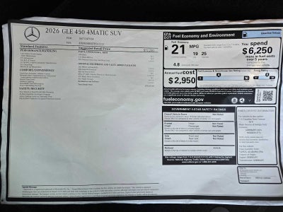 2026 Mercedes-Benz GLE GLE 450