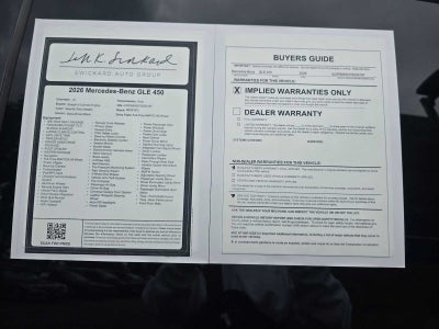 2026 Mercedes-Benz GLE GLE 450