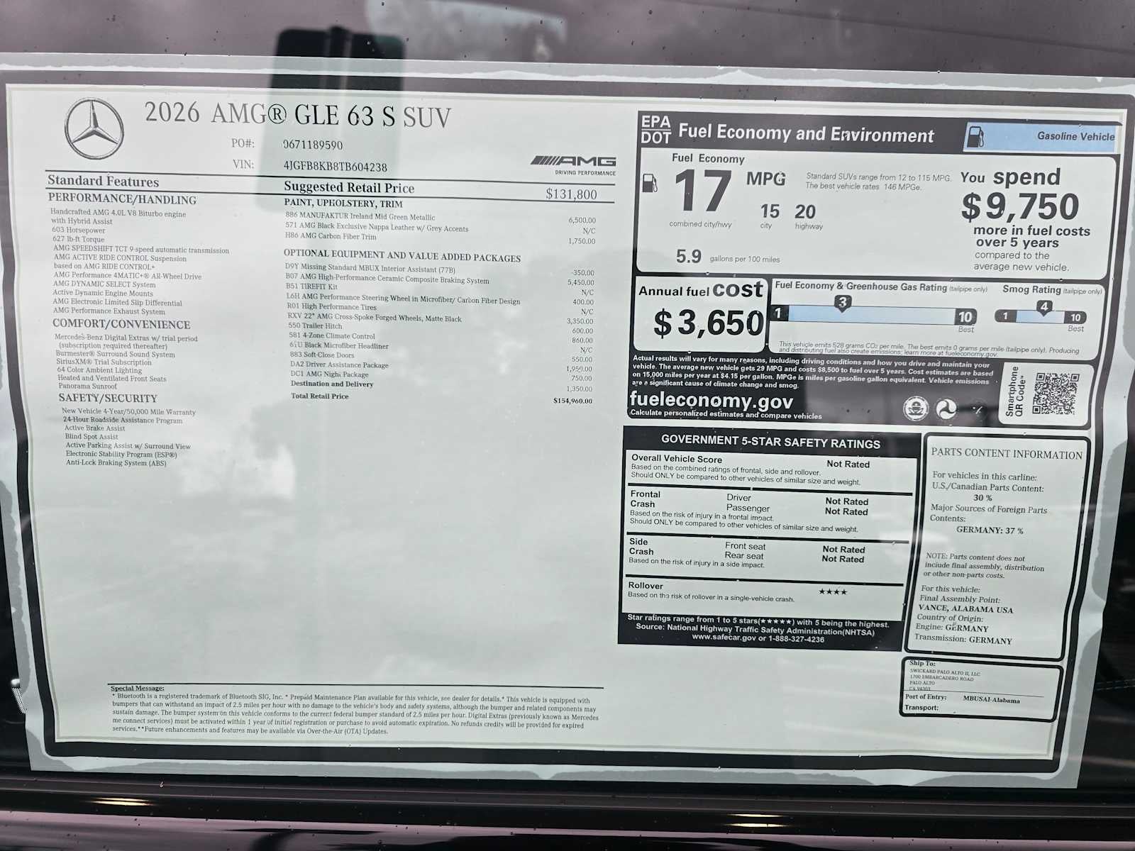 2026 Mercedes-Benz GLE AMG® GLE 63 S