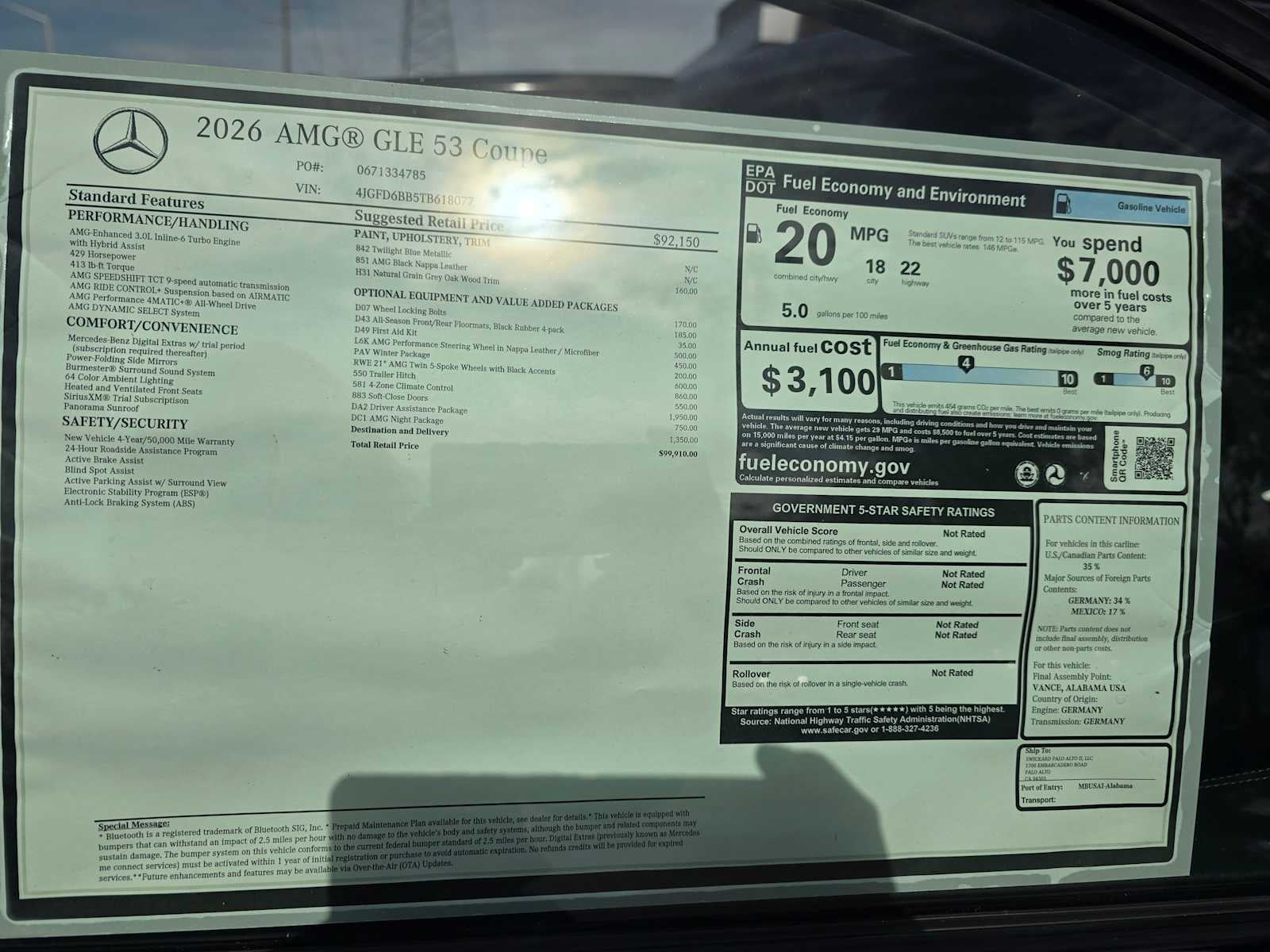 2026 Mercedes-Benz AMG® GLE 53 AMG® GLE 53