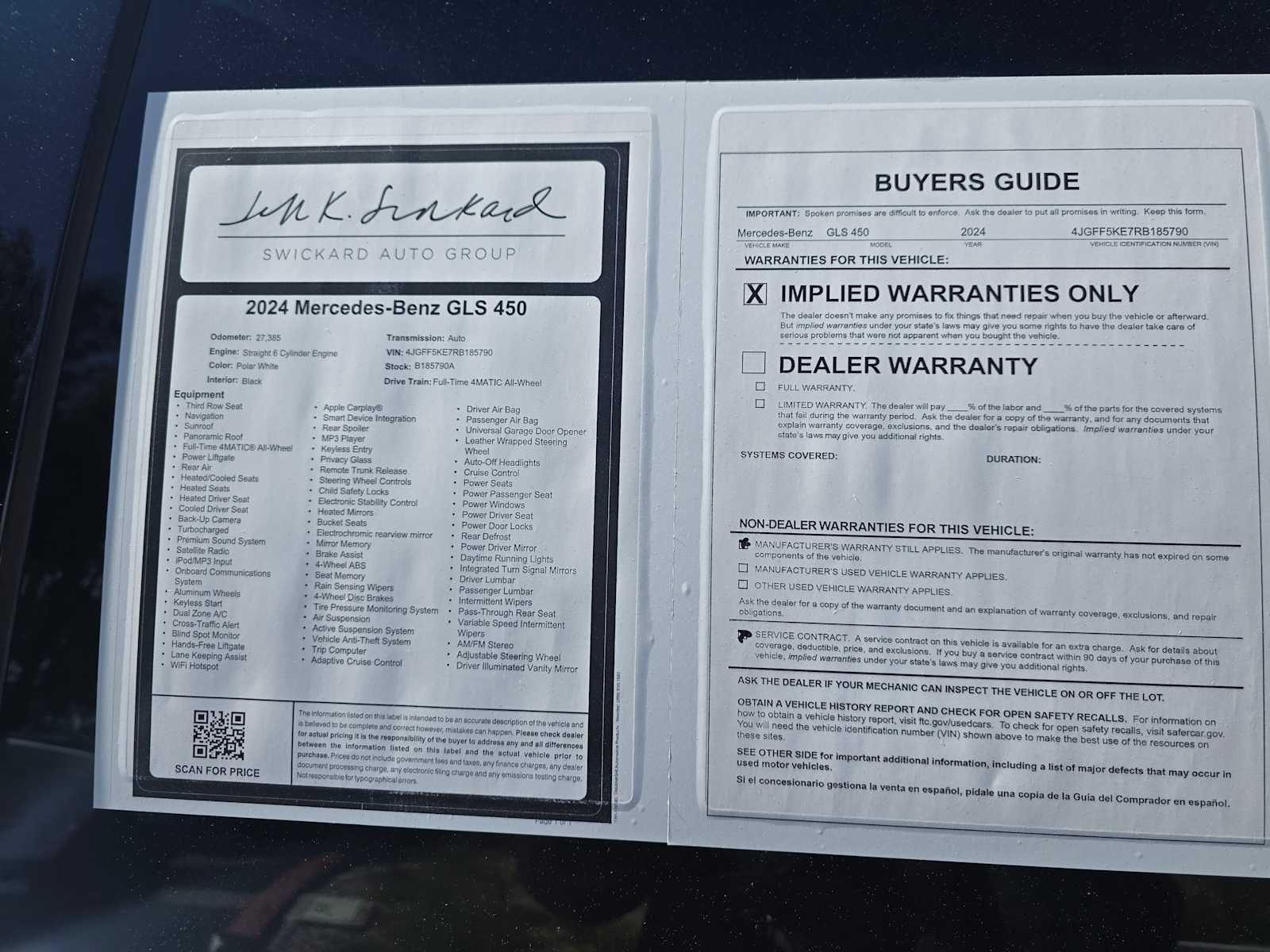 2024 Mercedes-Benz GLS 450 4MATIC® SUV