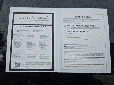 2025 Mercedes-Benz GLS 450 GLS 450