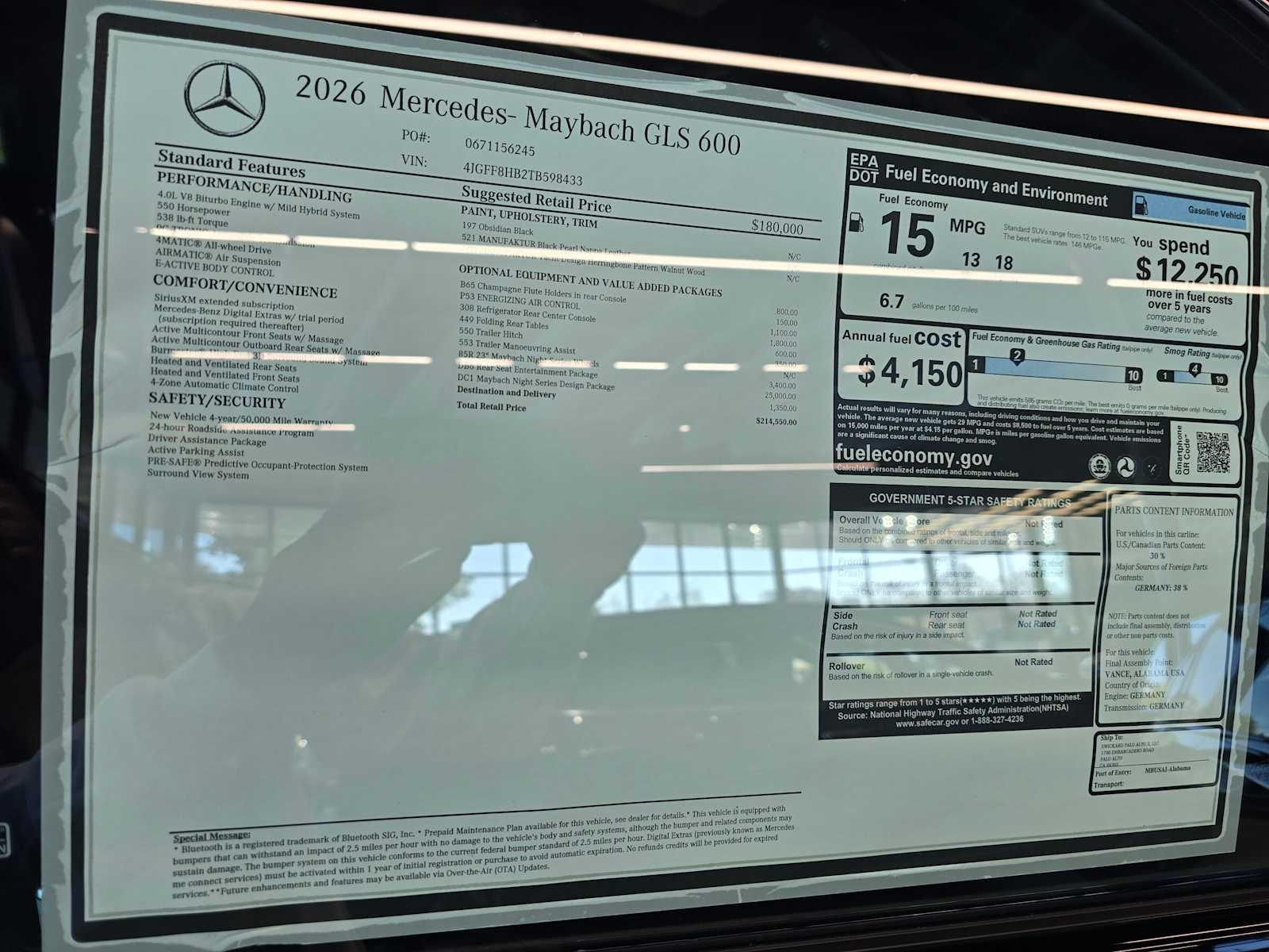 2026 Mercedes-Benz GLS Maybach GLS 600