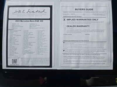 2023 Mercedes-Benz EQE 350 EQE 350