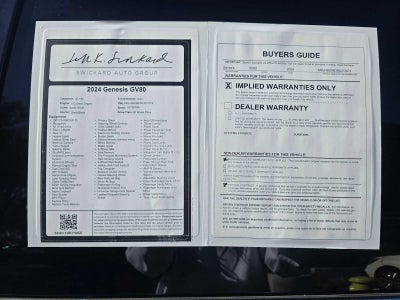 2024 Genesis GV80 2.5T AWD
