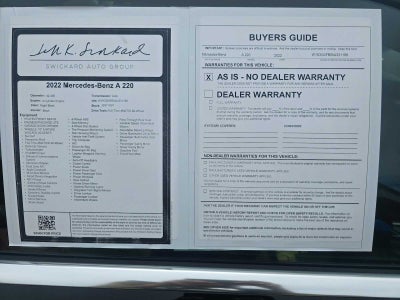 2022 Mercedes-Benz A 220 4MATIC® Sedan