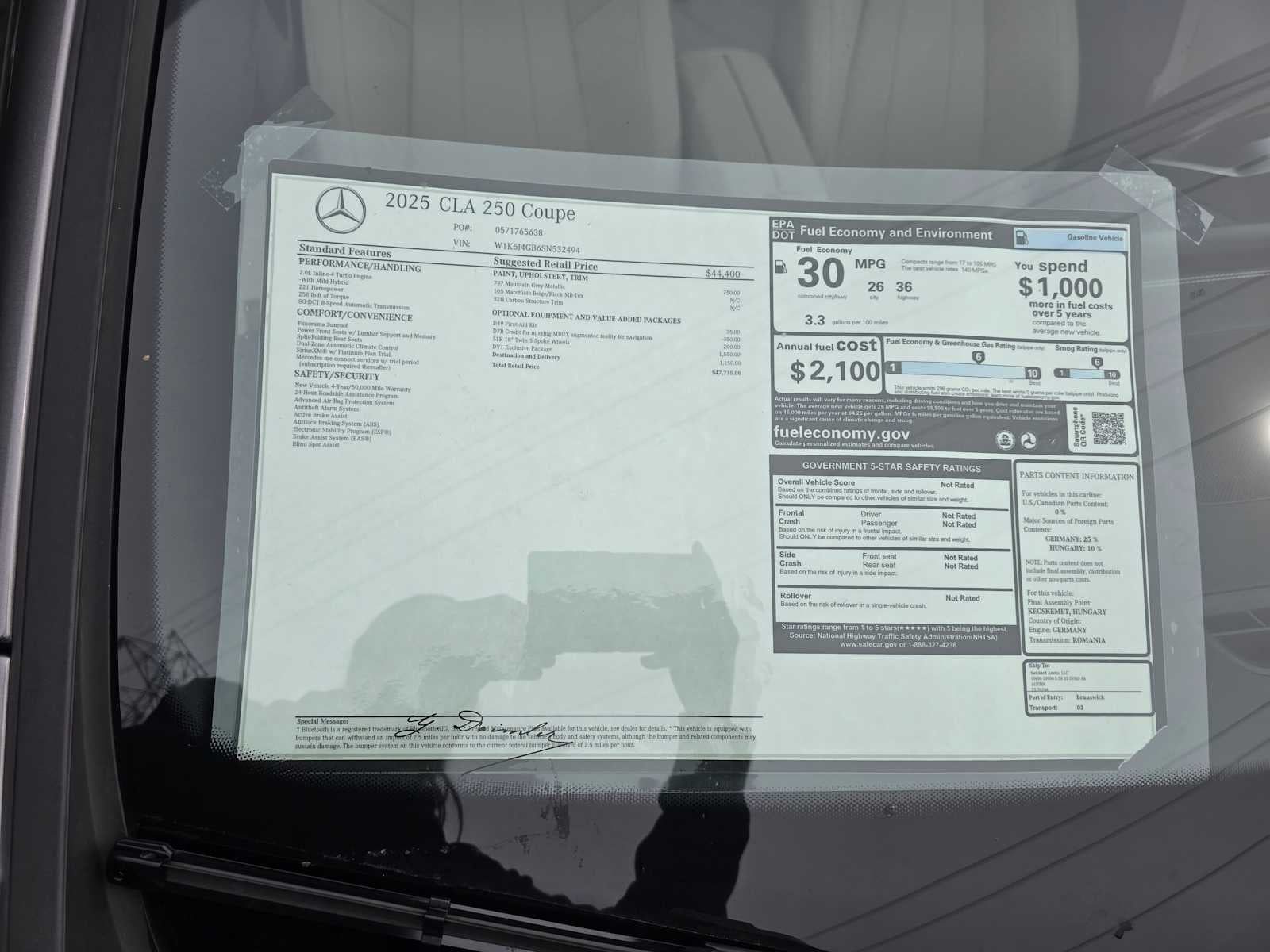 2025 Mercedes-Benz CLA CLA 250