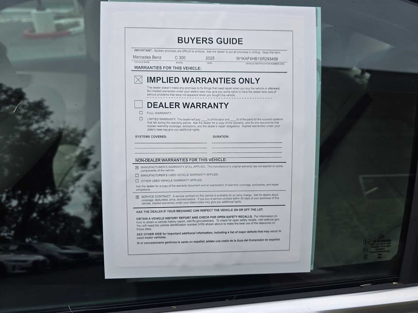 2025 Mercedes-Benz C 300 4MATIC® Sedan