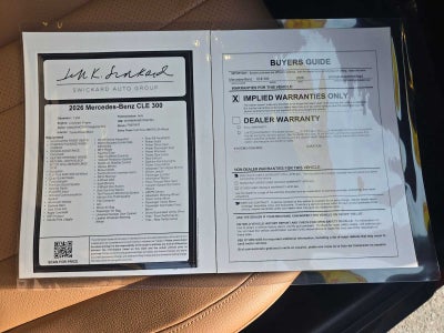 2026 Mercedes-Benz CLE 300 4MATIC® Cabriolet