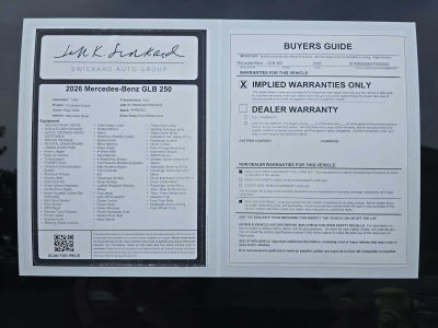 2026 Mercedes-Benz GLB GLB 250