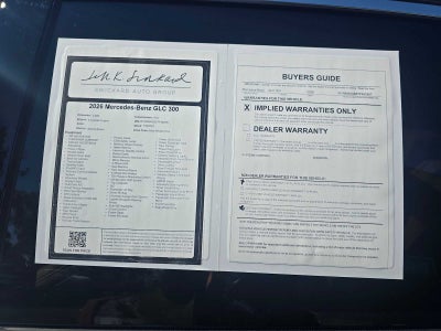 2026 Mercedes-Benz GLC 300 SUV