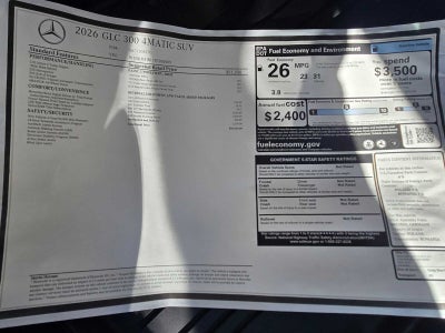 2026 Mercedes-Benz GLC GLC 300