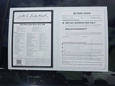 2026 Mercedes-Benz GLC 300 4MATIC® SUV