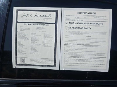 2022 Audi S4 Sedan Premium Plus