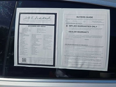 2019 BMW 430i xDrive 430i xDrive