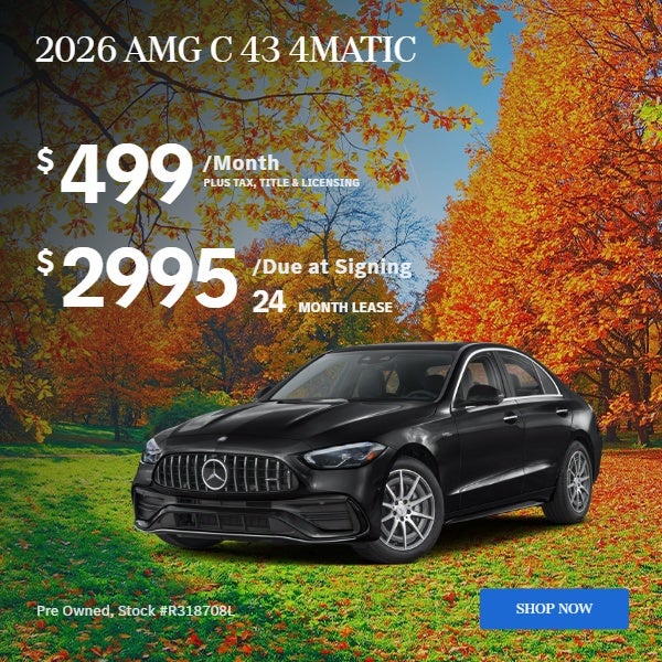 2026 AMG C 43 4MATIC: $499/mo