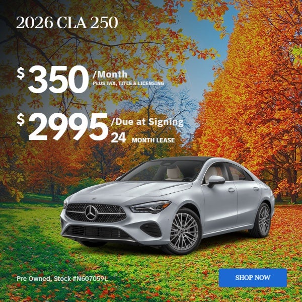 2026 CLA 250 COUPE: $350/mo