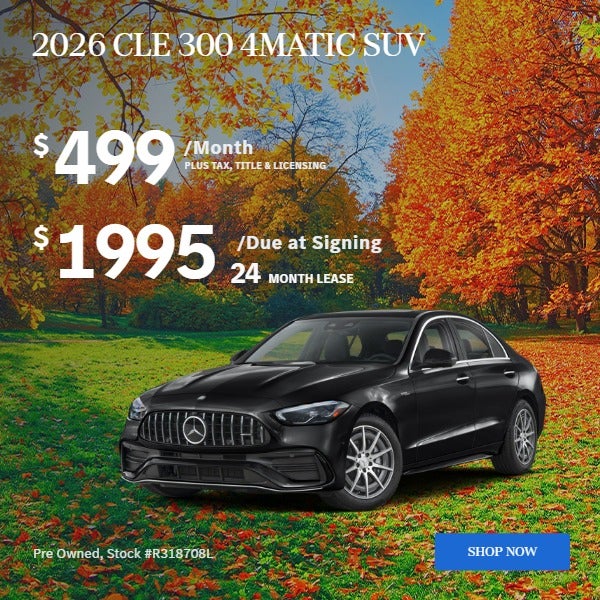2026 CLE 300 4MATIC SUV: $499/mo