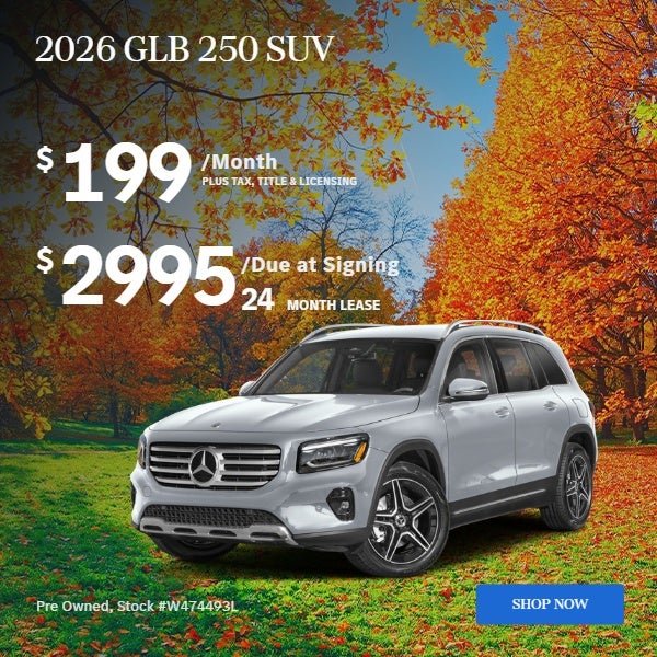 2026 GLB 250 SUV: $199/mo