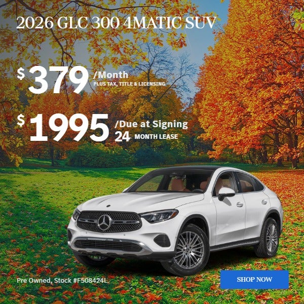 2026 GLC 300 4MATIC SUV: $379/mo
