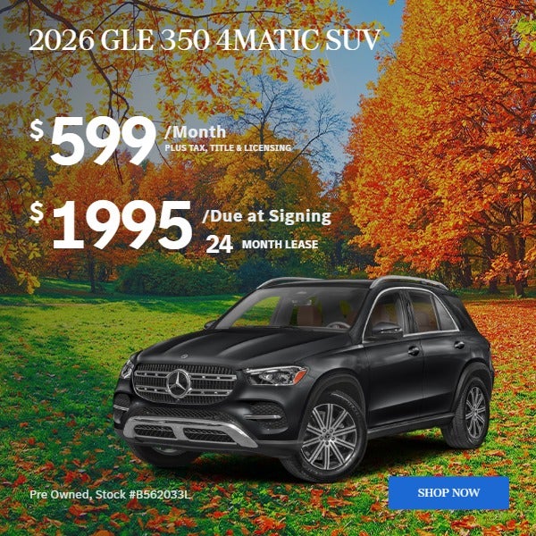 2026 GLE 350 4MATIC SUV: $599/mo